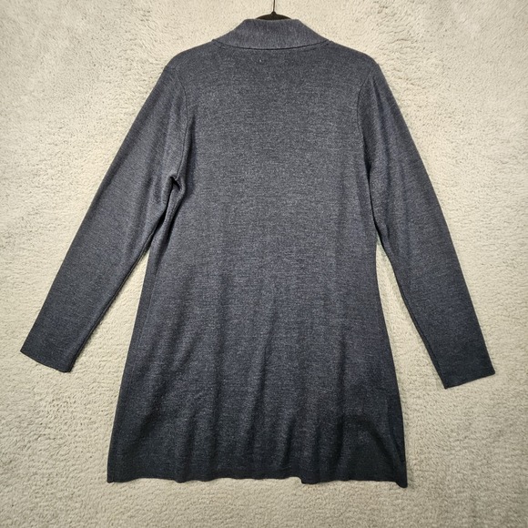 Orvis Blue Women's Merino Wool Cardigan Sweater - Picture 9 of 14